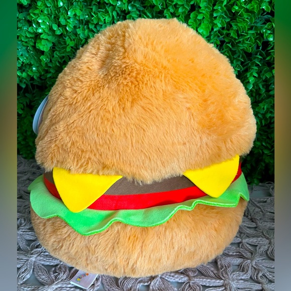 NWT Carl the Cheeseburger Fuzz A Mallow Squishmallows 12" - Picture 8 of 8